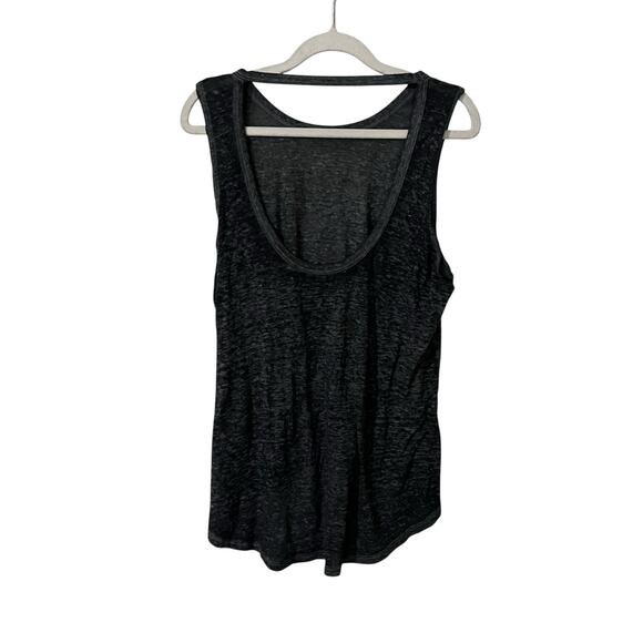 Pam & Gela Women’s Tank Top Size P Gray Open Back USA Casual Athleisure NWT - Picture 2 of 10